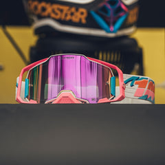Goggle 100% Armega Lefreak Lente Hiper Rosa Espejo