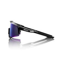 Gafas 100% Speedcraft Negro Polished Lente Hiper Lavender Espejo Polarizado