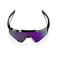 Gafas 100% Speedcraft Negro Polished Lente Hiper Lavender Espejo Polarizado
