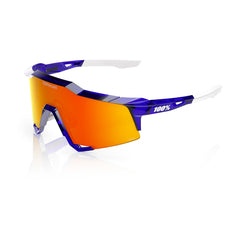 Gafas 100% Speedcraft MLB Authentic Polished Translucent Azul Lente Hiper Rojo Espejo
