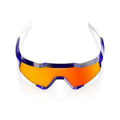 Gafas 100% Speedcraft MLB Authentic Polished Translucent Azul Lente Hiper Rojo Espejo