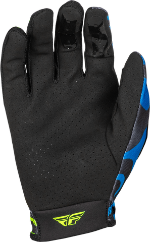 Guantes Fly Lite Zen Negro/Azul/Hi-Vis Niño