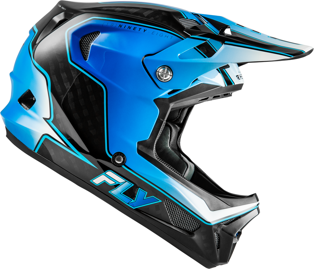 Casco Fly Werx-R Flow Carbon Negro/Azul/Blanco