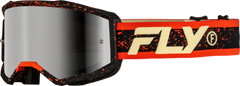 Goggle Fly Zone Negro/Rojo/Crema Lente Silver Espejo