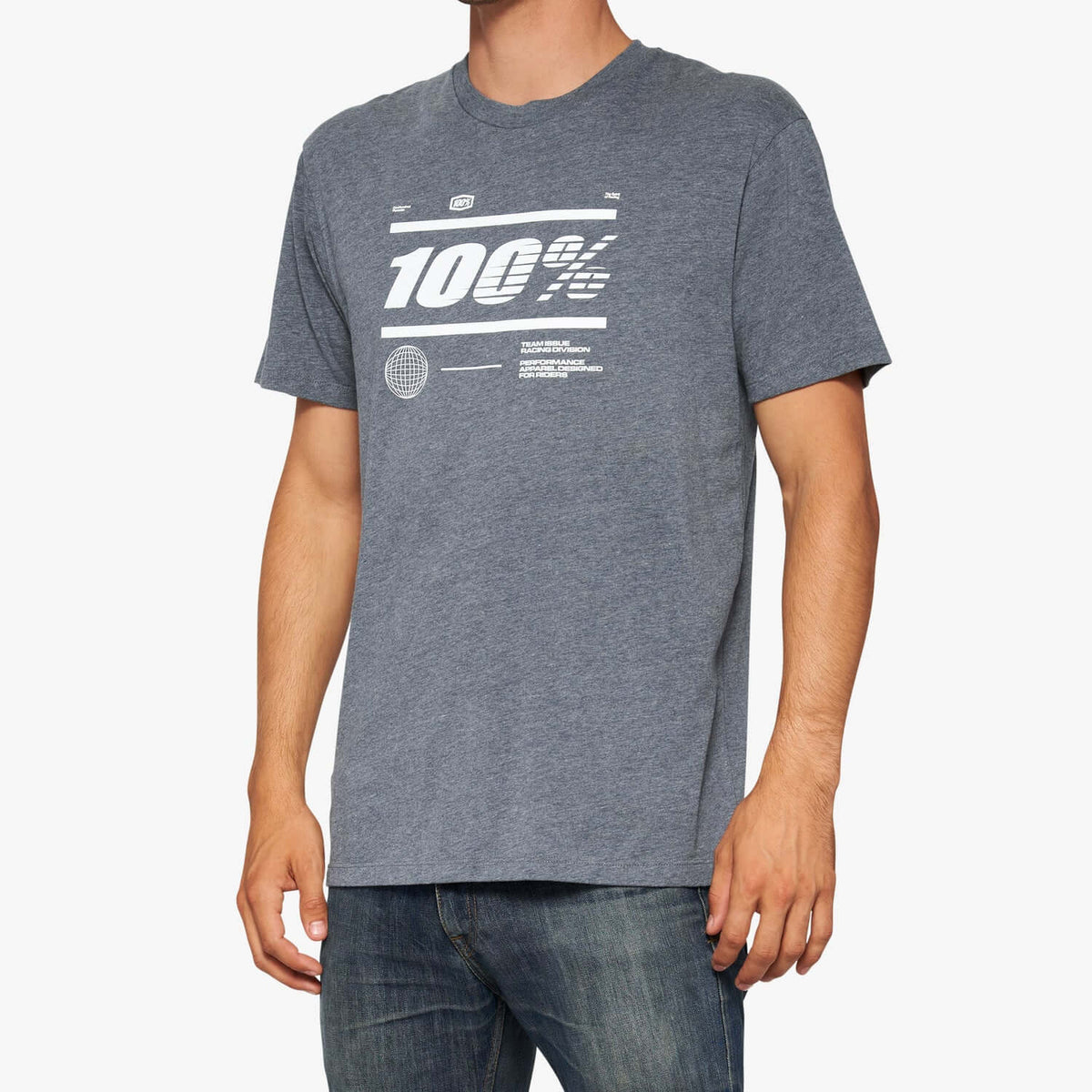 Camiseta 100% Global Gris Heather