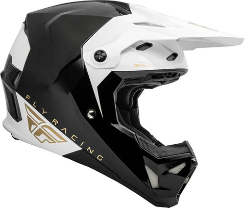 Casco Fly Formula CP Slant Negro/Blanco/Dorado