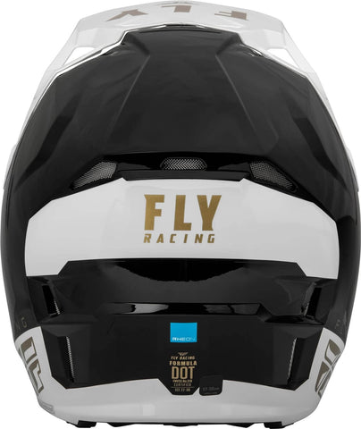 Casco Fly Formula CP Slant Negro/Blanco/Dorado