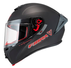 Casco  Fibra Giga 2 Stream Chroma Negro/Rojo