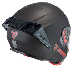 Casco  Fibra Giga 2 Stream Chroma Negro/Rojo