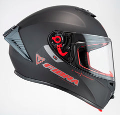 Casco  Fibra Giga 2 Stream Chroma Negro/Rojo