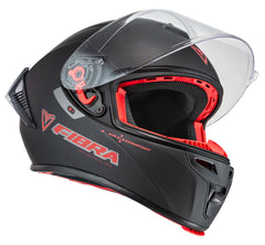 Casco  Fibra Giga 2 Stream Chroma Negro/Rojo