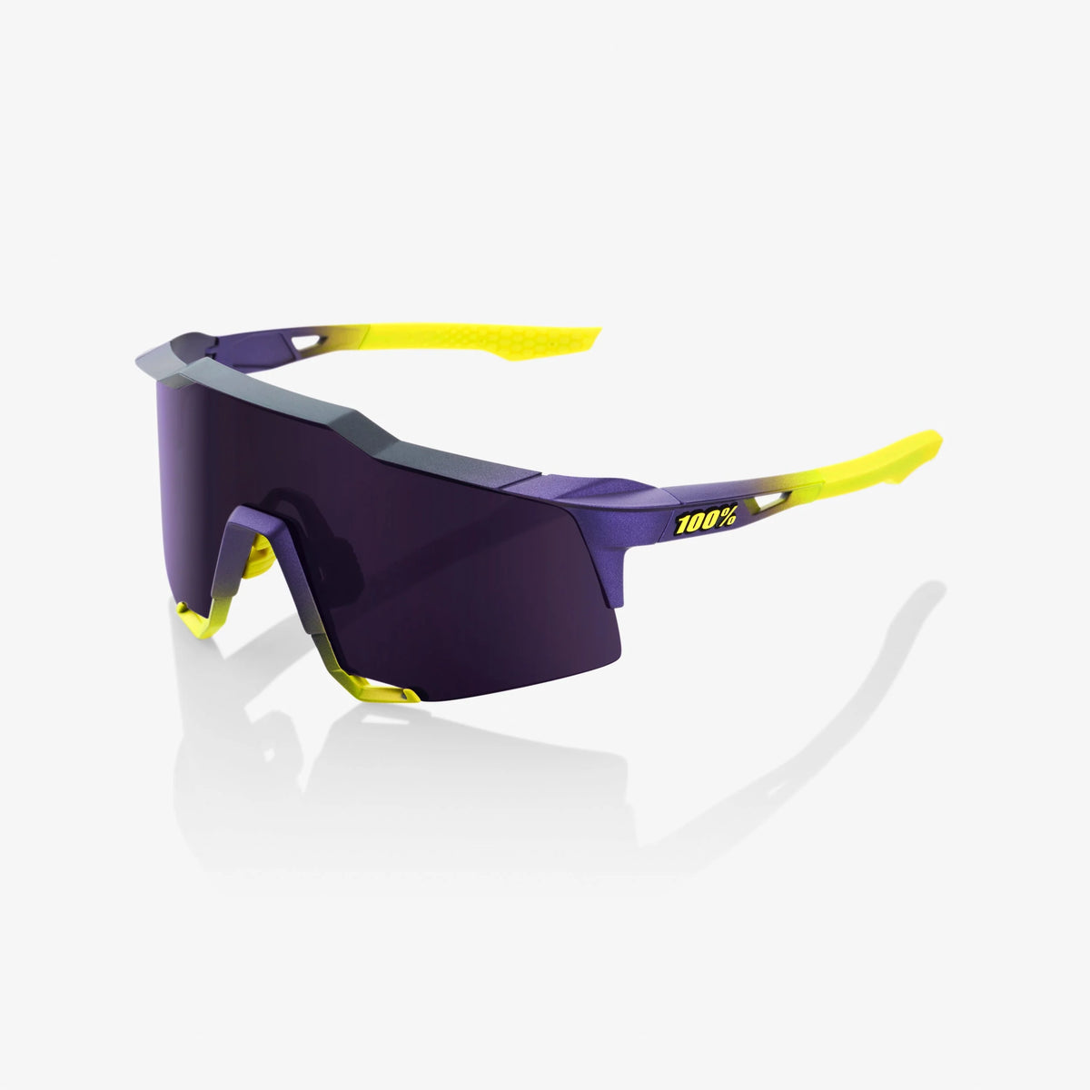 Gafas 100% Speedcraft Mate Metallic Digital Brights Lente Purpura Oscuro