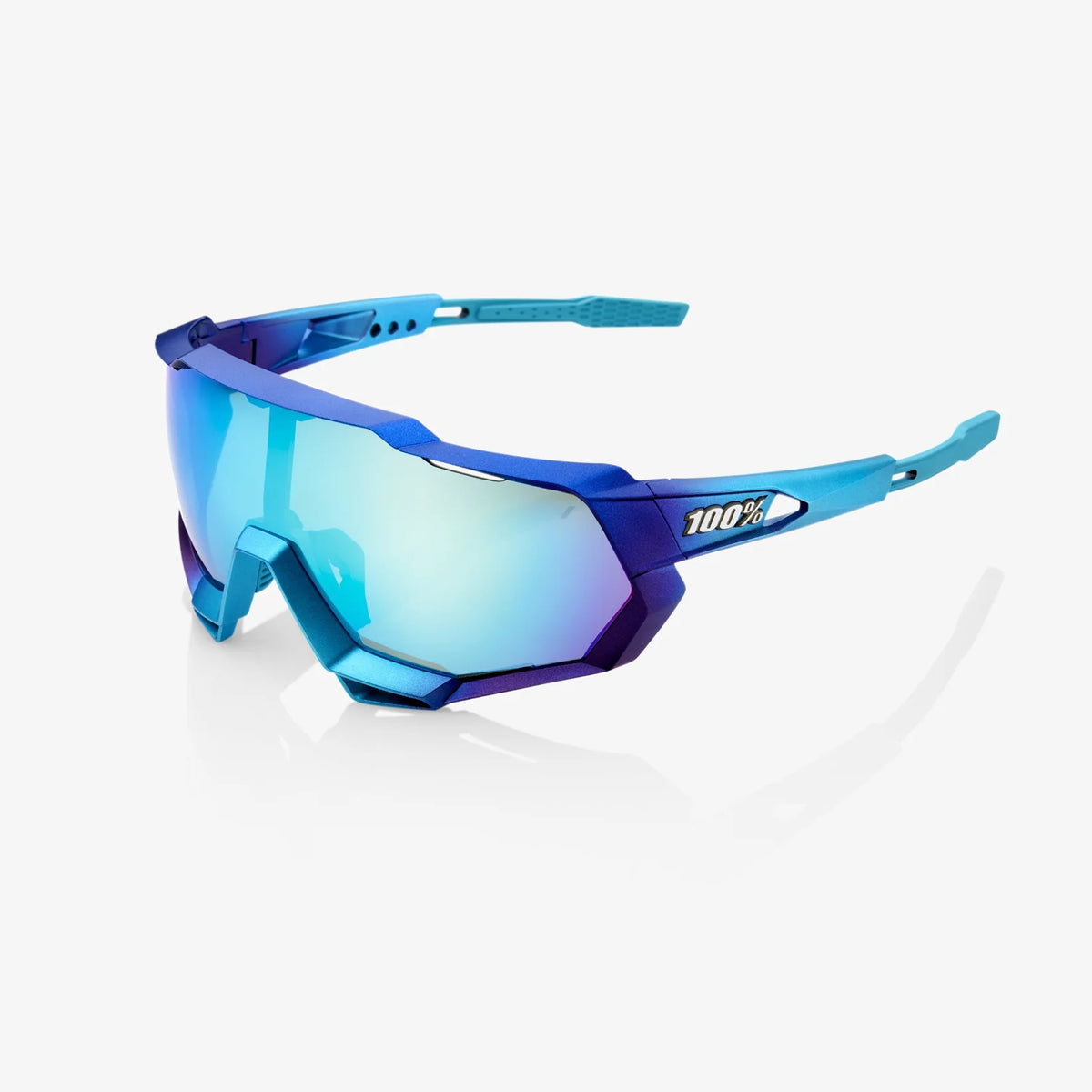 Gafas 100% Speedtrap Mate Metallic into The Fade Lente Azul Topaz Espejo