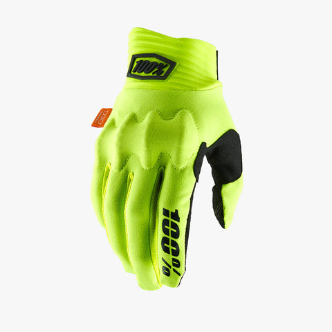 Guantes 100% Cognito D30 Amarillo Fluo/Negro