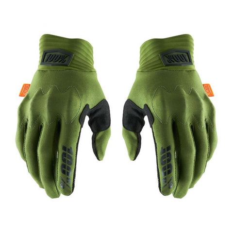 Guantes 100% Cognito D30 Verde Army/Negro