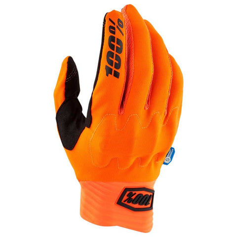 Guantes 100% Cognito Smart Shock Naranja Fluo