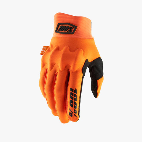 Guantes 100% Cognito D30 Naranja Fluo/Negro