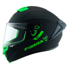 Casco  Fibra Giga 2 Stream Chroma Negro/ Verde Mate