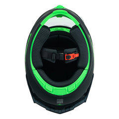 Casco  Fibra Giga 2 Stream Chroma Negro/ Verde Mate