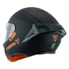 Casco  Fibra Giga 2 Stream Chroma Negro/Naranja Mate