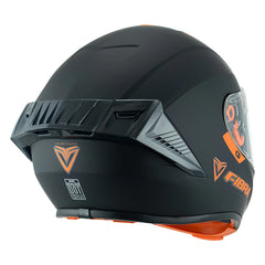 Casco  Fibra Giga 2 Stream Chroma Negro/Naranja Mate