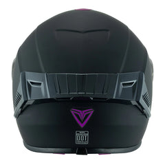 Casco  Fibra Giga 2 Stream Chroma Negro/Purpura Mate
