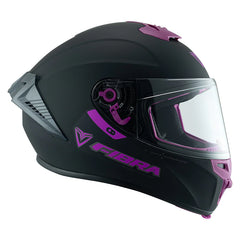 Casco  Fibra Giga 2 Stream Chroma Negro/Purpura Mate
