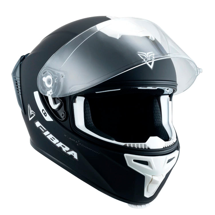 Casco  Fibra Giga 2 Stream Chroma Negro/Blanco Mate