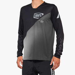 Jersey 100% R-CORE-X LS Negro/Gris