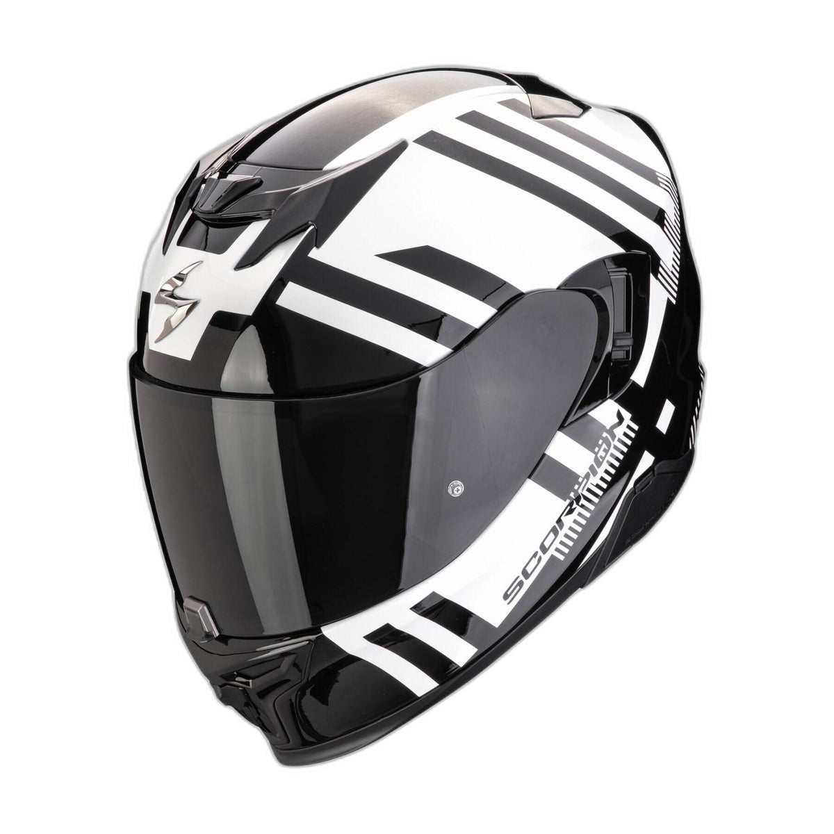 Casco Scorpion EXO-520 Evo Air Banshee Blanco Perla/Negro