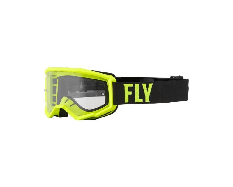 Goggle Fly Focus Hi vis/Negro Lente Clear Niño
